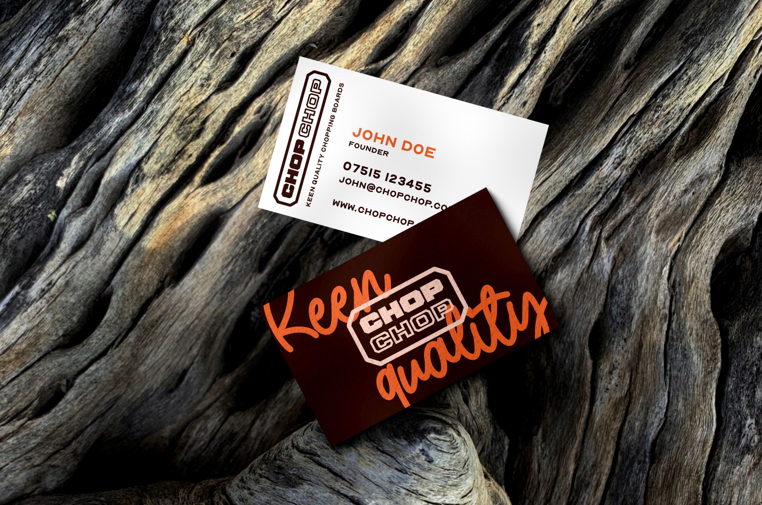 Chop Chop branded business cards
